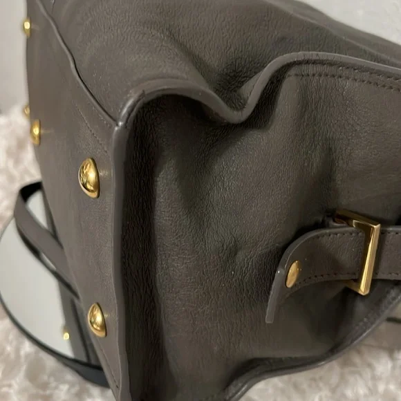 YSL Cabas Bold Y Grey Bag - Picture 7 of 17